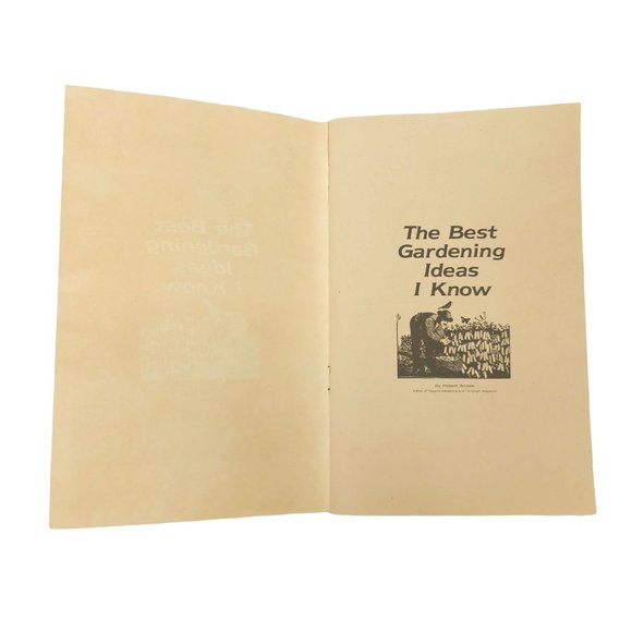 Vtg The Best Gardening Ideas I Know Robert Rodale Paperback 1982 Eighth Printing - Picture 5 of 14